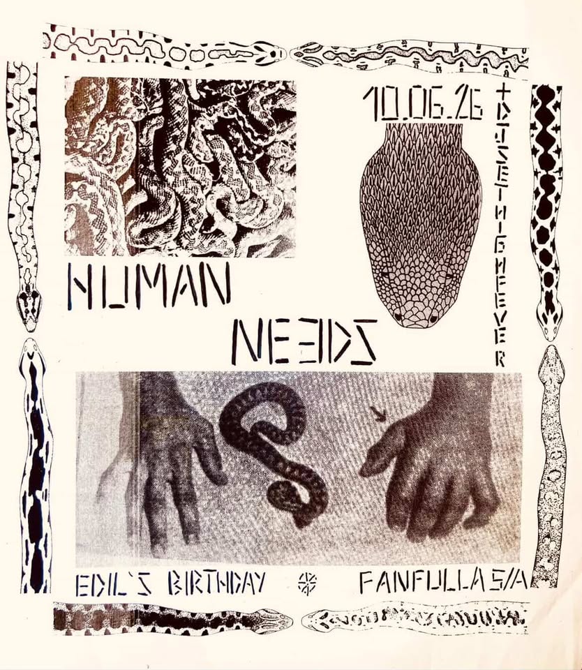 HUMAN NEEDS (Post Punk / Roma) + High Fever dj set