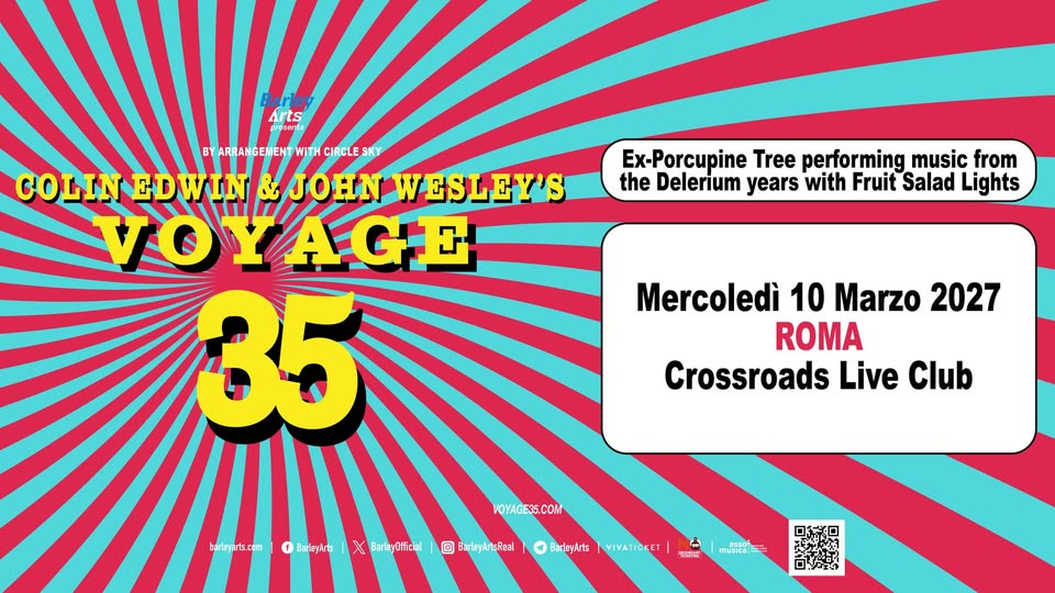 Voyage 35 (ex Porcupine Tree) | Music From The Delerium Years | Live in Roma