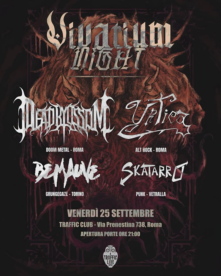 DEAD BLOSSOM + URTICA + BEMAUVE + SKATARRO @ Traffic