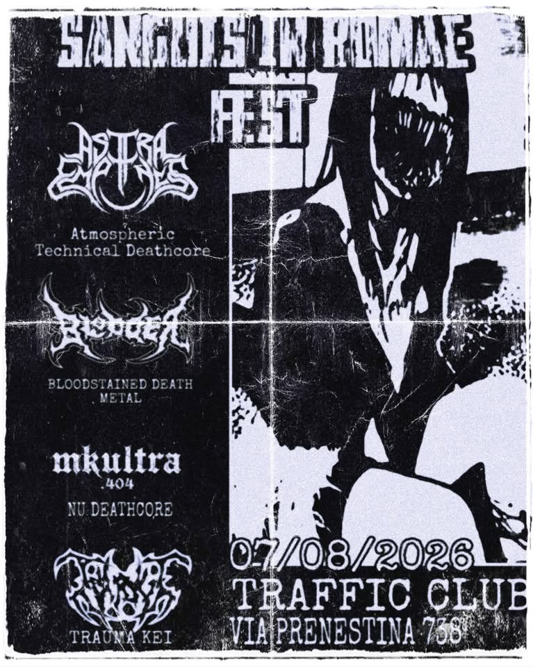 ASTRAL EMPTINESS (Tech Deathcore) BLODDER (Death Metal) TEARSKIN (Trauma Kei) MK ULTRA (Nu Death)