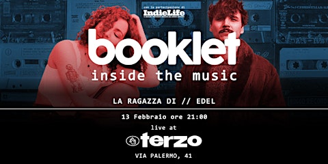 BOOKLET - Laragazzadi // Edel live@Terzo - 13 febbraio 2026
